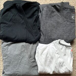 Hanes ComfortBlend T-Shirts bundle Classic Black and White Gray -XL